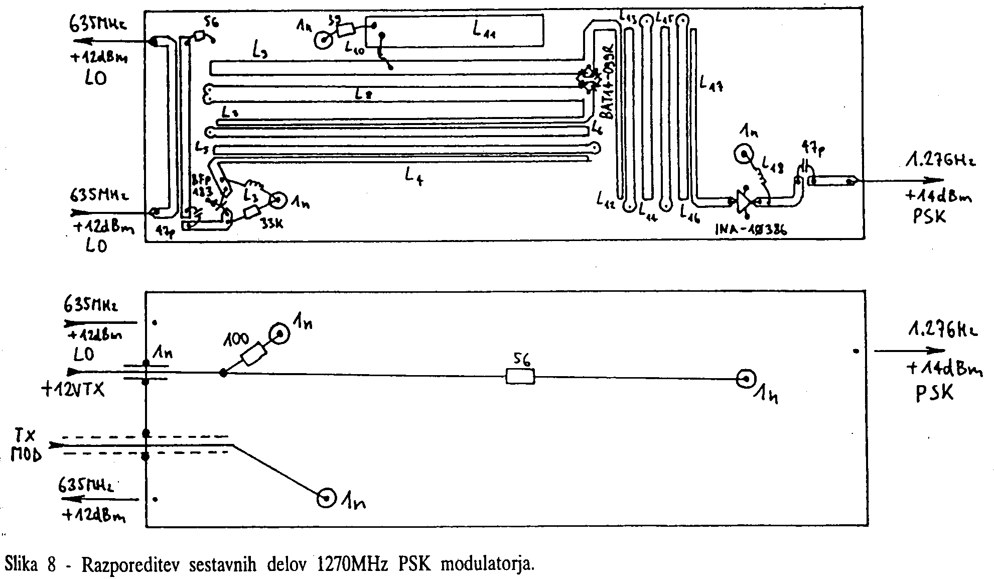 Layout modulatore PSK
